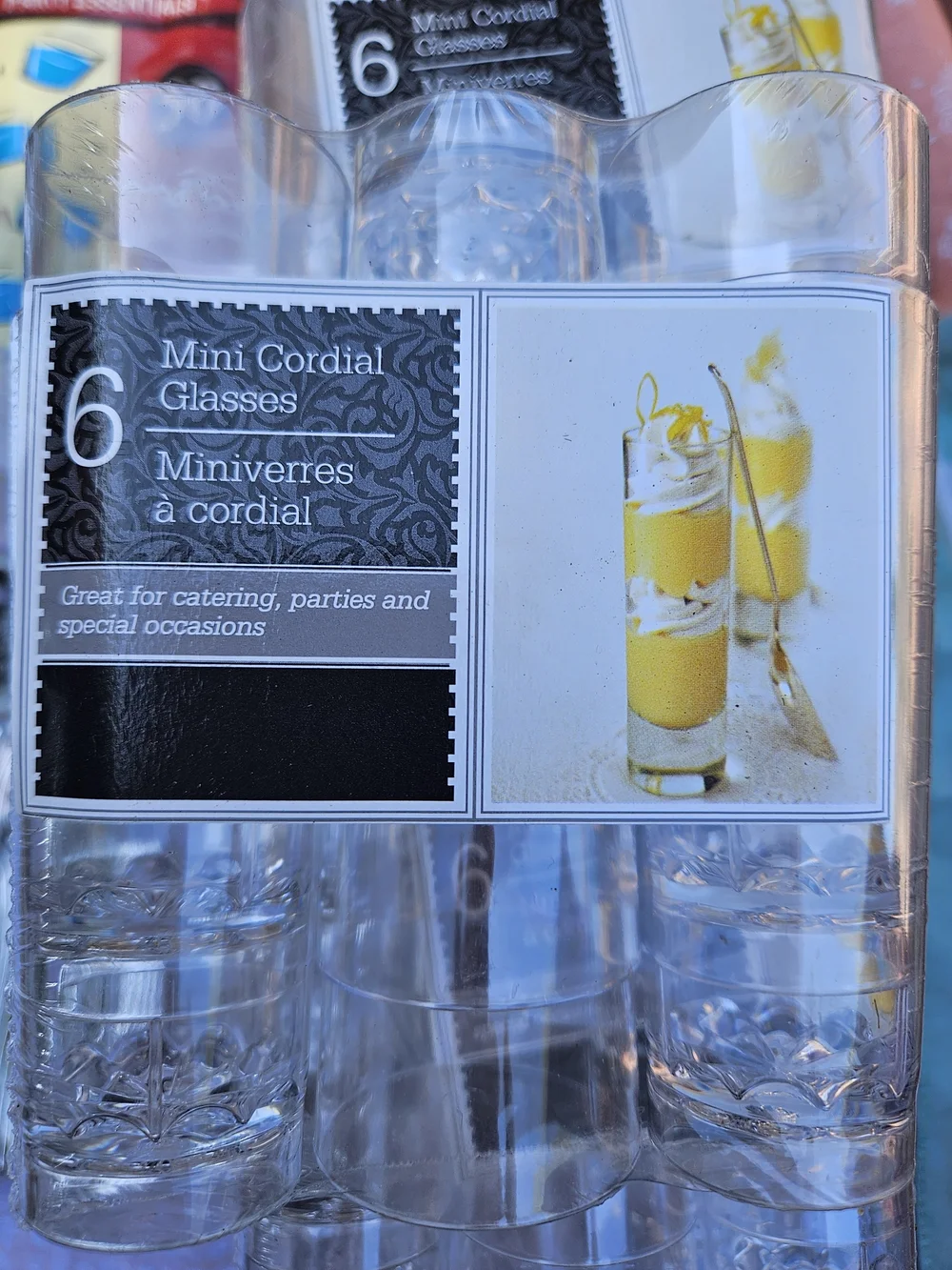 Essentials Clear Mini Cordial Shot Glasses - Mini Spoons Mini Forks Shot Glasses